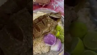Rice and fish at Madina fish market #shorts #shortsviral