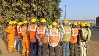 Daily Tool Box Talk (TBT) & Warm-up Session at Site