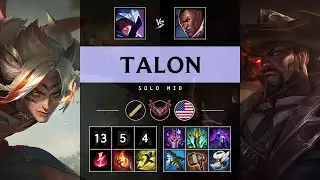 Talon Mid vs Lucian - NA Grandmaster Patch 25.10