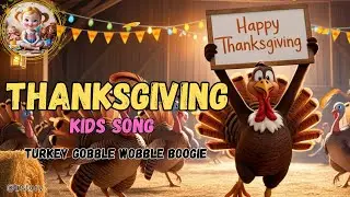 Thanksgiving Kids Song 🦃  / Turkey Gobble Wobble Boogie🍂🎶