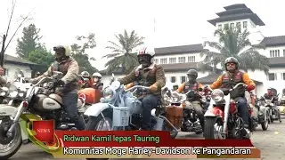 Ridwan Kamil lepas Tauring komunitas Moge Harley-Davidson ke Pangandaran