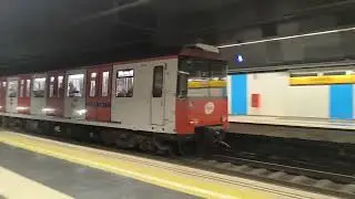 Metro Barcelona UT 2141-2144 saliendo de Ciutadella Vila Ol&iacute;mpica L4
