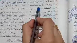 حل تدريبات على المحسنات البديعية للصف الثاني الثانوي من كتاب الإمتحان ٢٠٢١