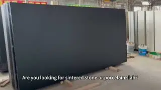 Pure black 1600&times;3200mm sintered stone porcelain countertop tiles wholesaler