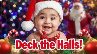 Deck the Halls 🎅 | Adorable Baby Christmas Music Video | Fun Holiday Dance