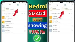 Redmi sd card not show problem | redmi me memory card show nhi ho rha hai