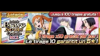 Bleach Brave Souls Invocation Loterie Gratuite personnages et Accessoires