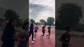 Nasya Marcella WARM up before Run RACE