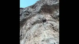 Covid-19 at Blue Diamond Cave (5.12b)