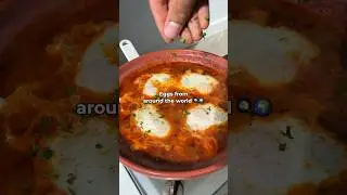 Berber Eggs 🇲🇦 Moroccan omelette #eggs #cooking #shorts