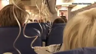 Raw video: Oxygen masks deployed as Southwest flight appears to lose cabin pressure