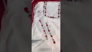 latest handwork suit design #newsuitdesignforkarwachauth #suitlover #embroiderylover #dress#ytshorts