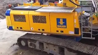 BAUER DRILLING RIG BG 28, HOW TO WORK