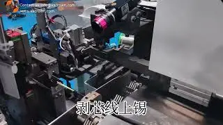 Multi-core cable one end tinning and the other end crimping and housing inserting machine