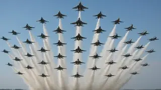 100 Fighter Jets in a Stunning Aerial Spectacle
