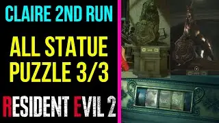 All Statue Puzzle 3/3 | Signal Modulator Puzzle (2nd Run) | RESIDENT EVIL 2 REMAKE