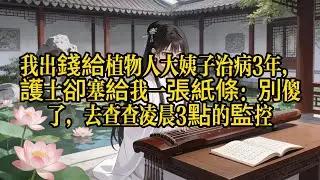揭秘「深情岳母」背後的冷血算計：讓親生女兒當3年植物人，竟是為了每月20萬的保險金？我看著那張「被迫昏迷」的診斷書，背後出了一身冷汗。 #豪門騙局 #毒母 #金錢誘惑 #監控真相 #故事音頻
