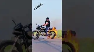 Splendor bike fire in tyre best whatsApp status #YADAV