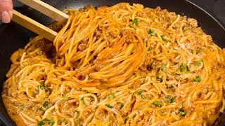 So einfach und leicht! Das ist so lecker, dass man diese Pasta jeden Tag kochen möchte!