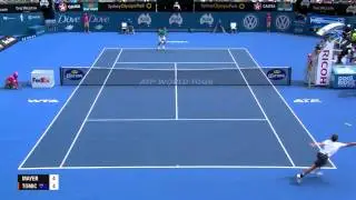 Florian Mayer v Bernard Tomic - Highlights  Men's Singles Rd 2 : Sydney International 2013