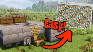 💥 INSANE Carrot Duplication Farm in Minecraft! 🔥 Fully Automatic & Unlimited!