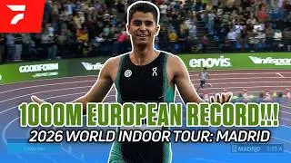 WHAT A RACE! European Record, World #2 All-Time 1000m At 2026 World Indoor Tour: Madrid Race Replay