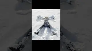Snow Angel ❄️ #snowangel #snow #winter