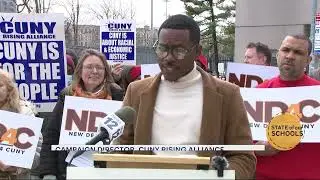 CUNY students, staff rally for more funding as state Legislature works on budget