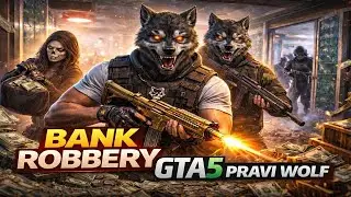 GTA 5 BANK ROBBERY 😱🔥 | Police Chase & Gun Fight | Pravi Wolf Tamil RP