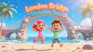 London Bridge Is Standing Tall! | Beach Builders Song for Kids | Rebuild the Bridge | Nursery Rhyme