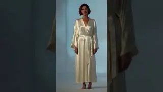 Long Ivory Satin Robe #style #fashion #silk #satin #electronicmusic