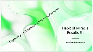 What is Miracle of Excellence | Why and How to achieve ? | #icemindpower | #excellence | #Habit |