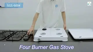 heavy duty 4 burner commercial stove outdoor hotel use portable easy to clean