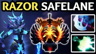 🔥 DRAIN DAMAGE MADNESS !! RAZOR SAFELANE 🔥 DOTA 2 CARRY