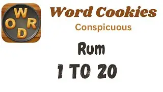 Word Cookies Rum Answers [1 to 20 Levels] | Under Conspicuous Category