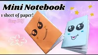 How to make cute Mini Notebook 📒|| paper DIY mini notebook| #mininotebook #papercraft 