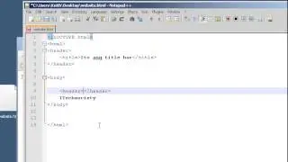 HTML Header Tag - Creating the Header Section - HTML5 and CSS3 tutorial PART 3