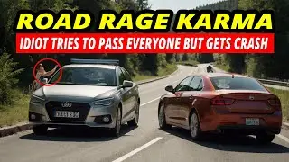 😱Idiot Car Crashes USA & Canada Hit and Run Accident Road Rage Bad Drivers Brake Check 34