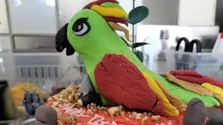 Parrot theme Cake l Jairish's 5th Birthday 