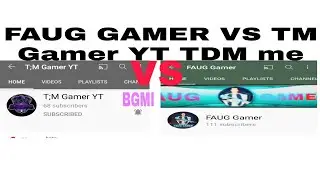 pubg mobile bgmi Rome card challenge FAUG GAMER VS TM Gamer YT TDM ma