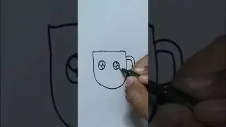 Cup drawing #brushpendrawing #drawing #ytshorts #cup