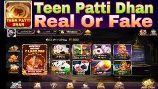 🎯 Teen Patti Dhan App Real or Fake | Live Withdrawal Proof | Best Earning App 2025