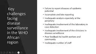 Integrated Disease Surveillance and Response 1|Prof Maduka