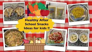 MONDAY to FRIDAY kids After-school Healthy Evening Snacks Ideas~Indian Mom Living Abroad~NRI Vlogs