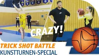 Kunstturnen vs. Basketball | HORSE Trick Shot Battle feat. C-BAS