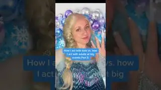How I act with kids vs adults as Elsa! #elsa #frozen #shorts