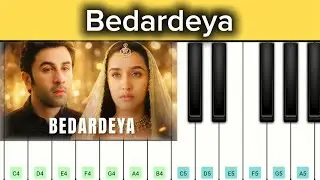 O Bedardeya Piano Tutorial 🎹 | Tu Jhoothi Main Makkaar | Easy Notes For Beginners