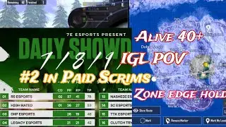 #2 PAID SCRIMS| IGL POV | ZONE EDGE HOLDING| HIGH RATED CLAN|