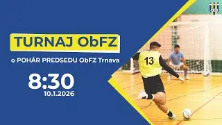Turnaj o pohár predsedu ObFZ Trnava | 10.1.2026 | ObFZ | LIVE
