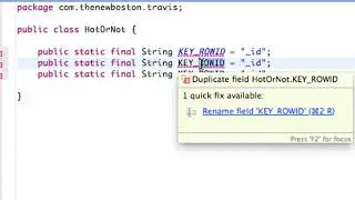 Android Application Development Tutorial   112   Setting up SQLite Database Variables   YouTube